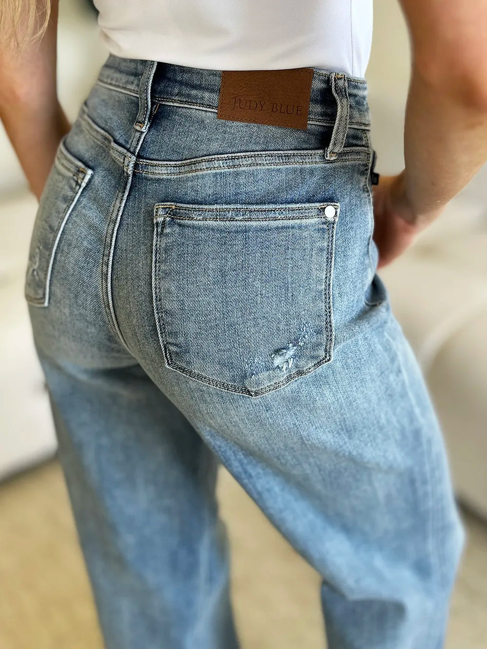 Judy Blue Full Size High Waist Straight Jeans - Brittney MADE