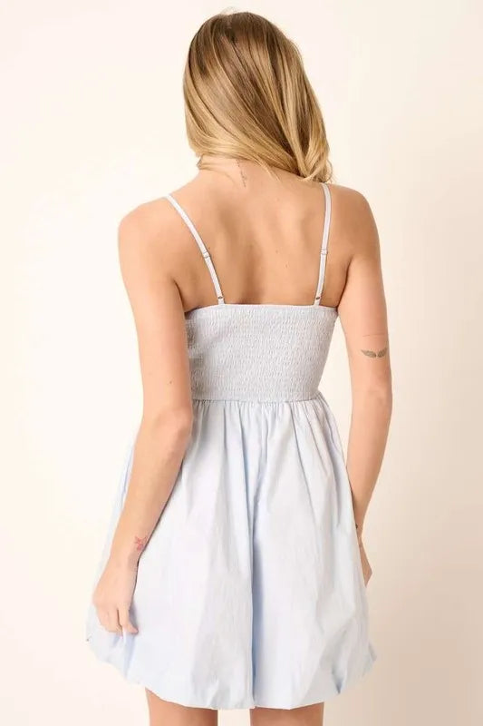 Mittoshop Ruched Detail Bubble Hem Mini Dress - Brittney MADE