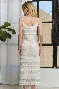 ADORA Lace Scoop Neck Midi Cami Dress - Brittney MADE