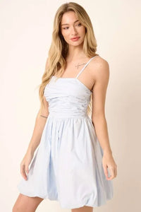 Mittoshop Ruched Detail Bubble Hem Mini Dress - Brittney MADE