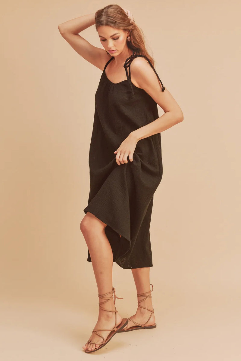 Aemi+Co Midi Cami Dress with Pockets - Brittney MADE