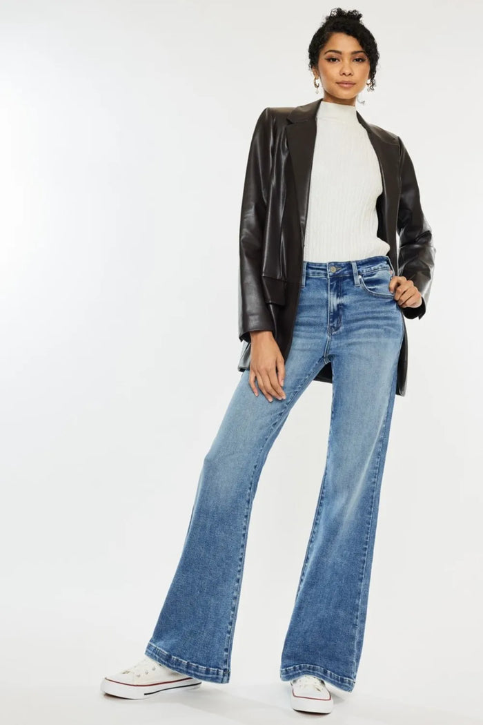 Kancan High Rise Wide Leg Jeans - Brittney MADE
