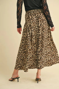 Aemi+Co Leopard Midi Skirt - Brittney MADE