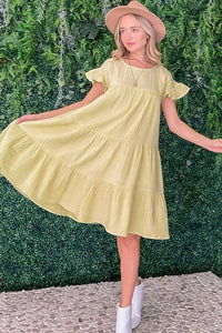 And The Why Cotton Gauze Baby Doll Casual Dress - Brittney MADE