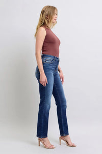 Judy Blue Full Size Washed Straight Leg Jeans with Pockets - Brittney MADE