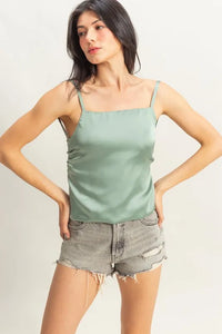 HYFVE Satin Back Tie Detail Cami - Brittney MADE