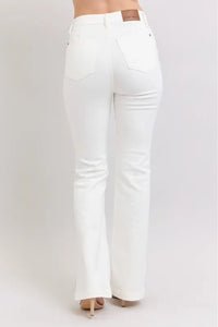 Judy Blue Full Size High Waist Side Slit Slim Bootcut Jeans Plus Size - Brittney MADE