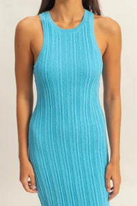 HYFVE Round Neck Bodycon Ribbed Knit Dress - Brittney MADE
