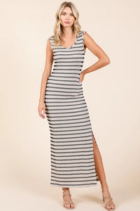 Mittoshop Striped Scoop Neck Sleeveless Maxi Dress - Brittney MADE