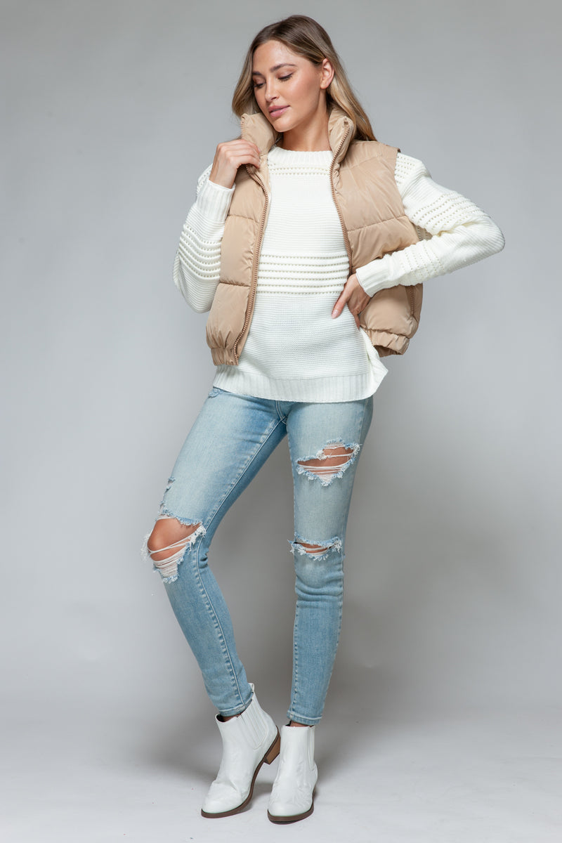 Snobbish Fine Fur Lining Quilted Vest - Brittney MADE