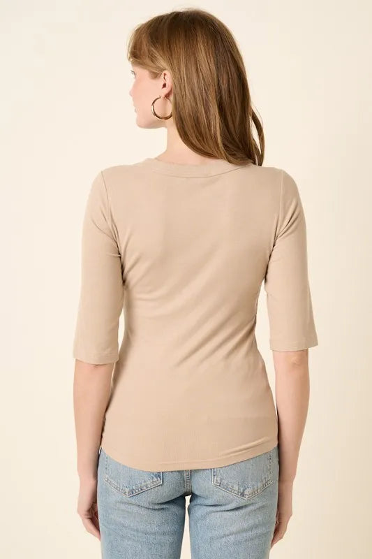 Mittoshop Round Neck Half Sleeve T-Shirt - Brittney MADE