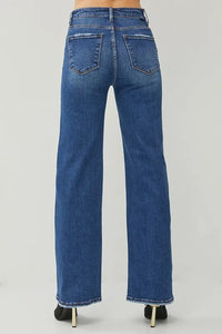 RISEN High Rise Straight Jeans - Brittney MADE