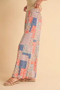 Aemi+Co Printed Wide Leg Pants - Brittney MADE