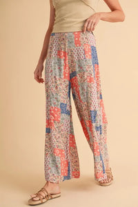 Aemi+Co Printed Wide Leg Pants - Brittney MADE
