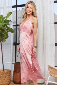 ADORA Lace Detail V-Neck Midi Dress - Brittney MADE
