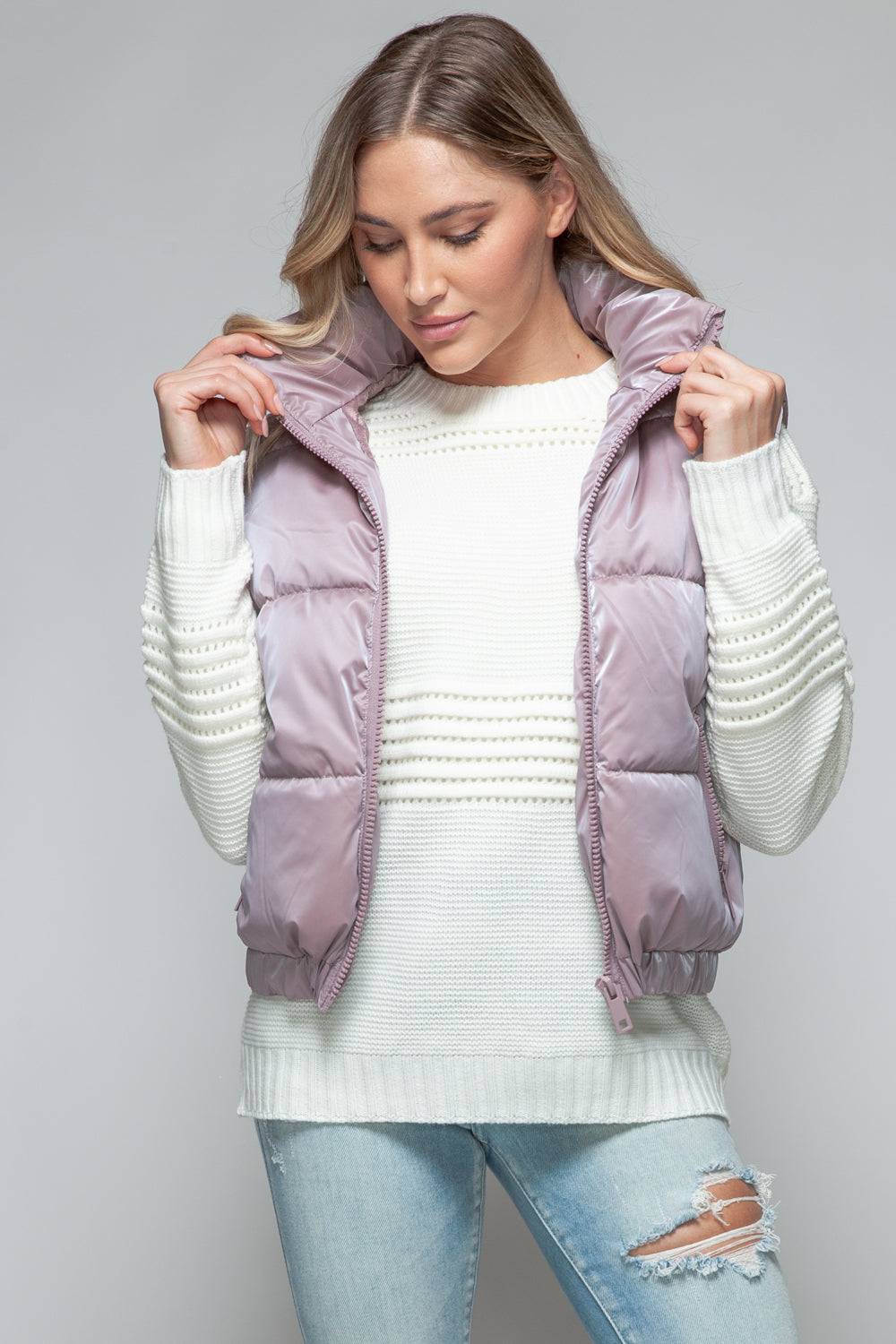 Snobbish Fine Fur Lining Quilted Vest - Brittney MADE