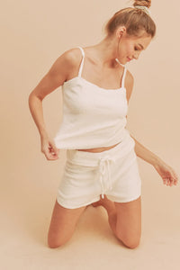 Aemi + Co Square Neck Cropped Cami - Brittney MADE