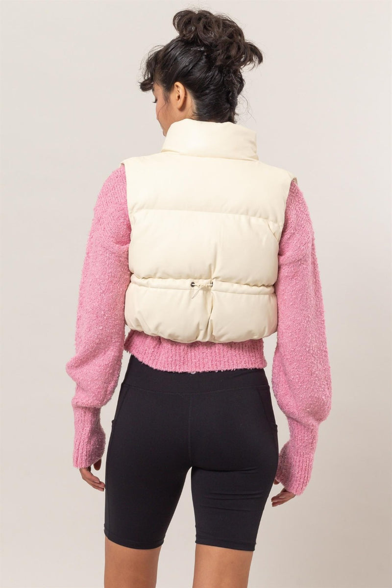 HYFVE Pocketed Solid Vest Coat - Brittney MADE