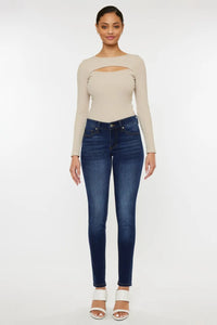Kancan Mid Rise Gradient Skinny Jeans - Brittney MADE