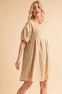 Aemi + Co Square Neck Babydoll Dress with Pockets - Brittney MADE