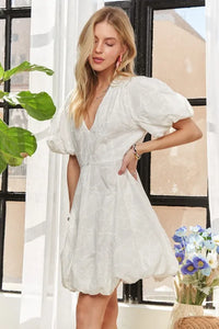 ADORA Puff Sleeve Floral Dress - Brittney MADE