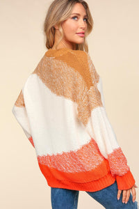 Haptics Color Block Long Sleeve Sweater - Brittney MADE