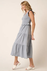 Mittoshop Smocked Ruffled Tiered Midi Dress - Brittney MADE