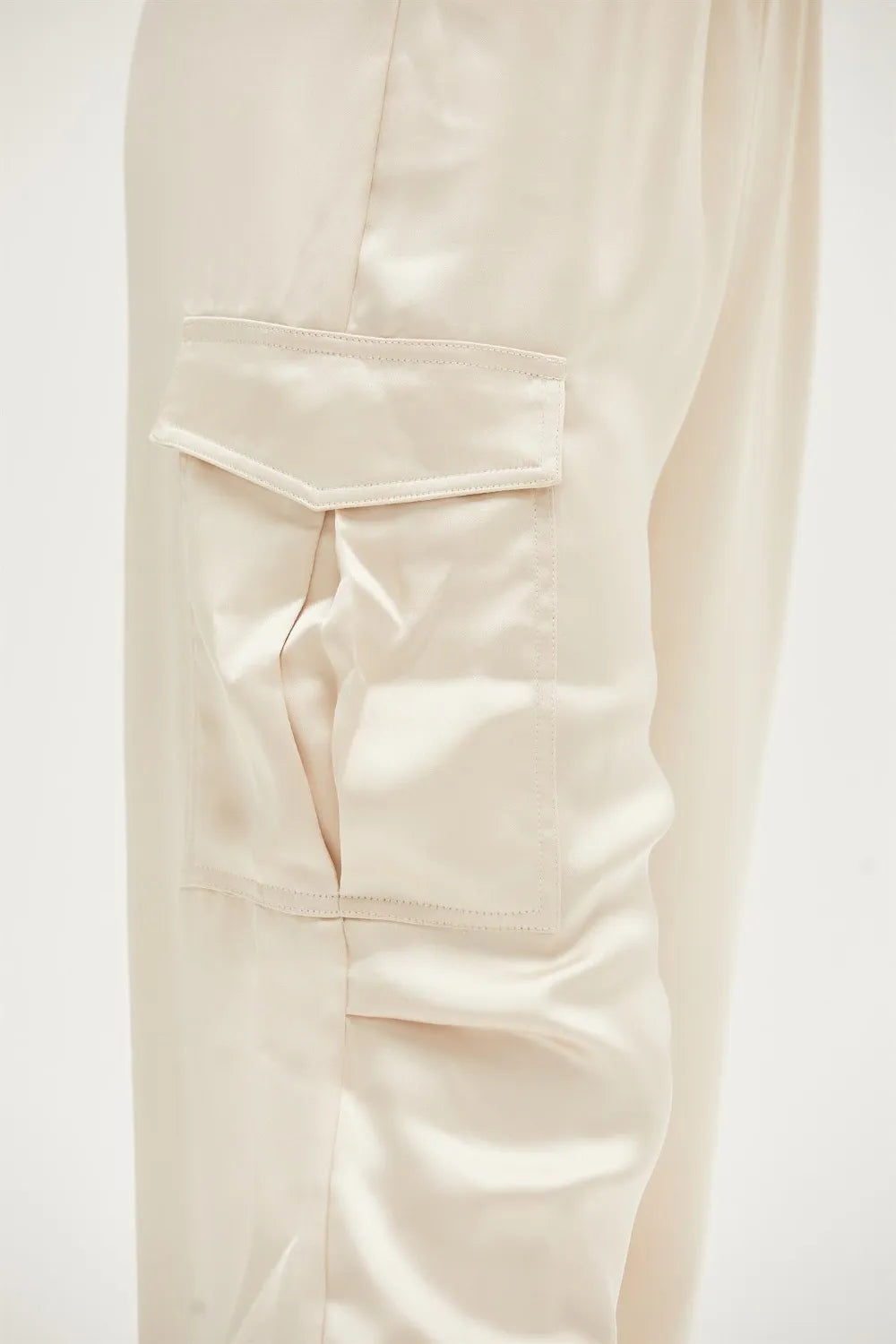 HYFVE Approach Satin Drawstring Hem Cargo Pants - Brittney MADE