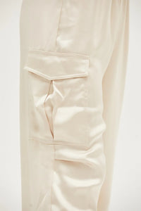 HYFVE Approach Satin Drawstring Hem Cargo Pants - Brittney MADE