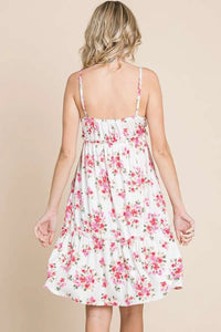 Culture Code Full Size Floral Frill Cami Dress - Brittney MADE