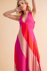 Aemi+Co Color Block Sleeveless Maxi Dress - Brittney MADE