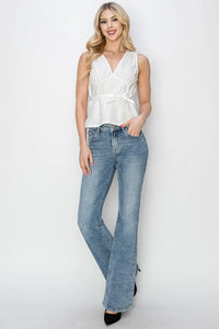 RISEN Full Size Mid Rise Bootcut Jeans - Brittney MADE