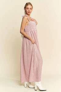 Davi & Dani Smocked Sleeveless Maxi Cami Dress - Brittney MADE