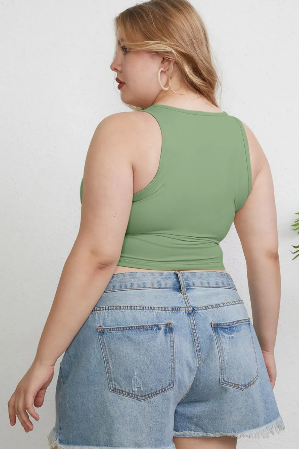 Basic Bae Full Size Round Neck Slim Tank - Brittney MADE