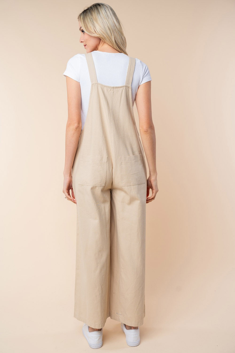 White Birch Sleeveless Wide Leg Jumpsuit - Brittney MADE