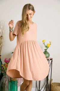 ADORA Swiss Dot Babydoll Dress - Brittney MADE