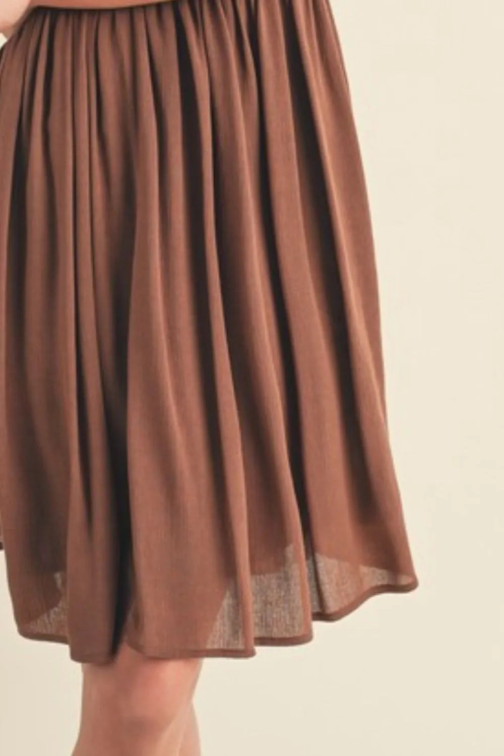 Aemi + Co Ruched Plunge Mini Cami Dress - Brittney MADE