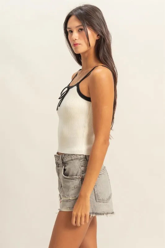HYFVE Square Neck Ribbed Knit Cami - Brittney MADE