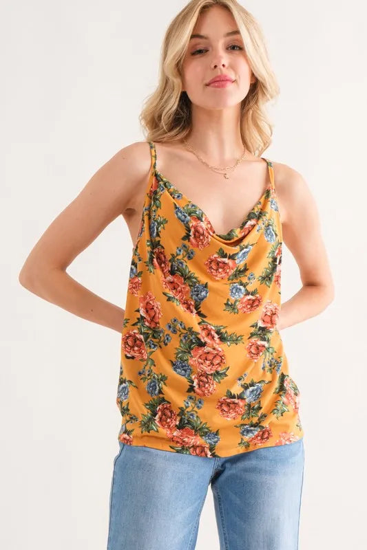And The Why Floral Printed Casual Tank Top - Brittney MADE