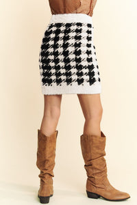 Davi & Dani Scoop Neck Wide Strap Top and Skirt Sweater Set - Brittney MADE