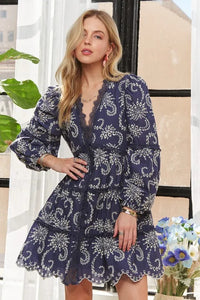 ADORA Puff Sleeve Floral Dress - Brittney MADE