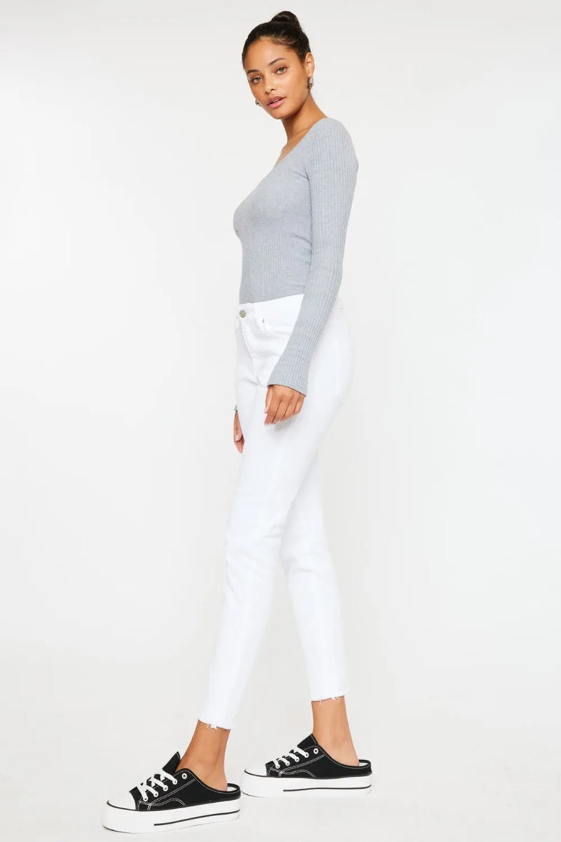 Kancan Mid Rise Ankle Skinny Jeans - Brittney MADE