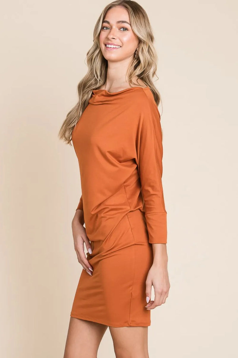Culture Code Full Size Dolman Sleeve Mini Dress - Brittney MADE