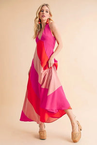 Aemi+Co Color Block Sleeveless Maxi Dress - Brittney MADE