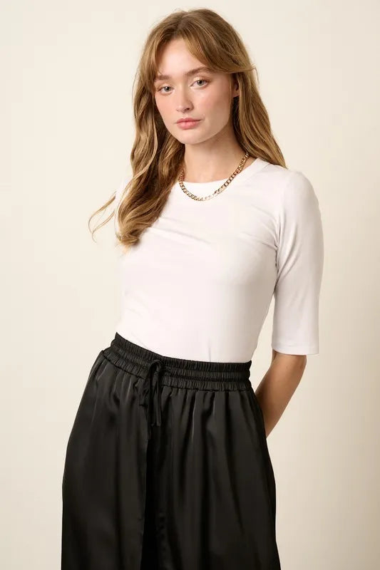 Mittoshop Round Neck Half Sleeve T-Shirt - Brittney MADE