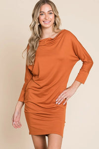 Culture Code Full Size Dolman Sleeve Mini Dress - Brittney MADE
