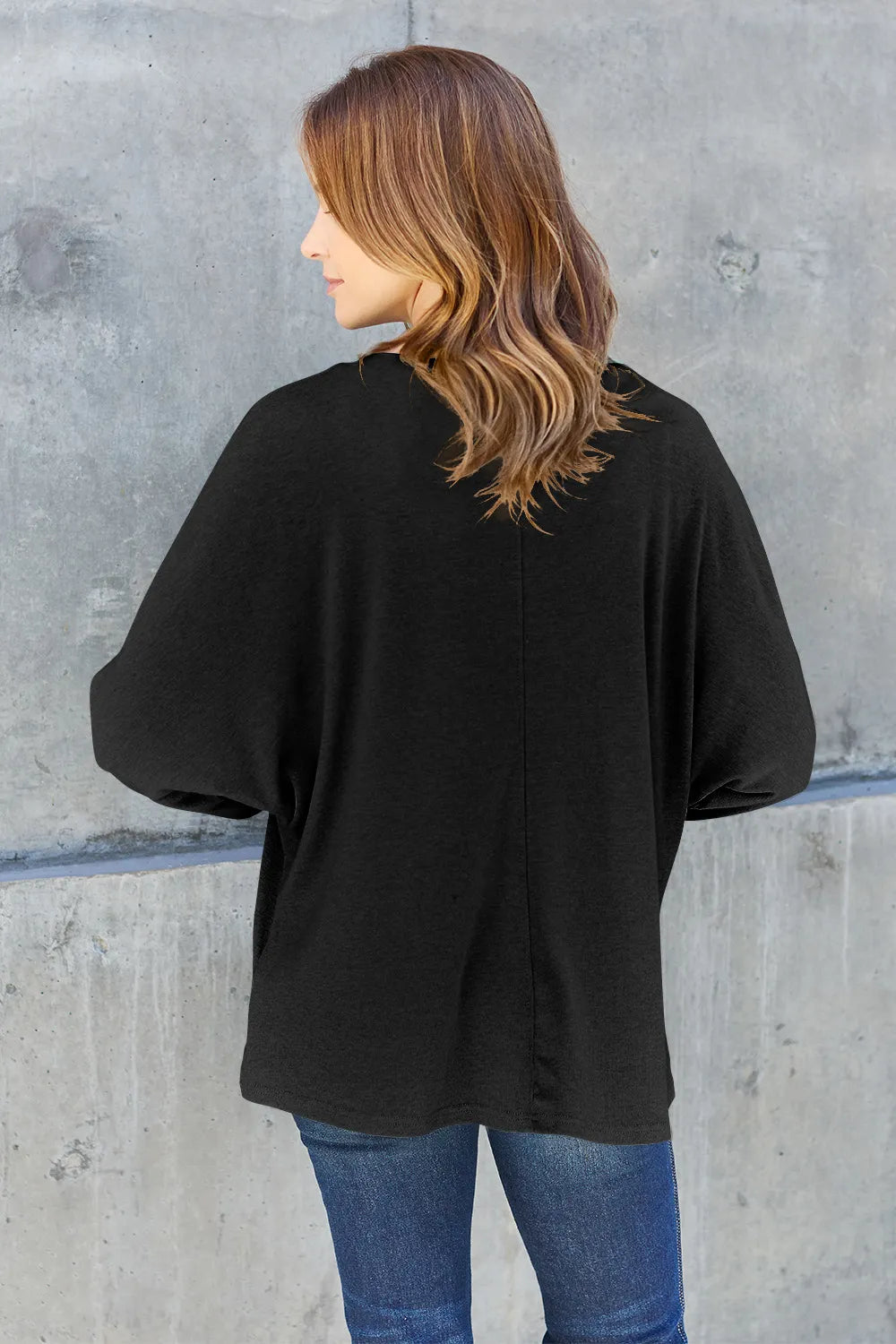 Double Take Full Size Round Neck Long Sleeve T-Shirt - Brittney MADE