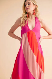 Aemi+Co Color Block Sleeveless Maxi Dress - Brittney MADE
