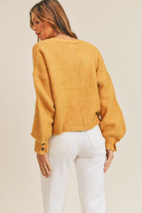 MABLE Long Sleeve Button Down Sweater Cardigan - Brittney MADE