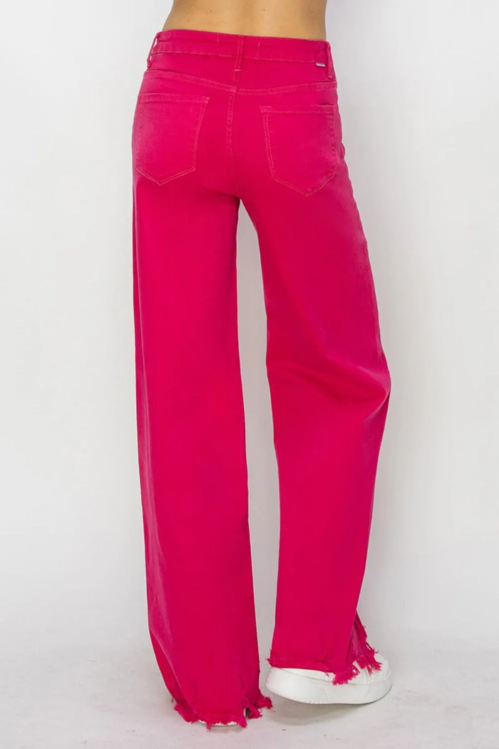 RISEN High Rise Wide Leg Jeans - Brittney MADE